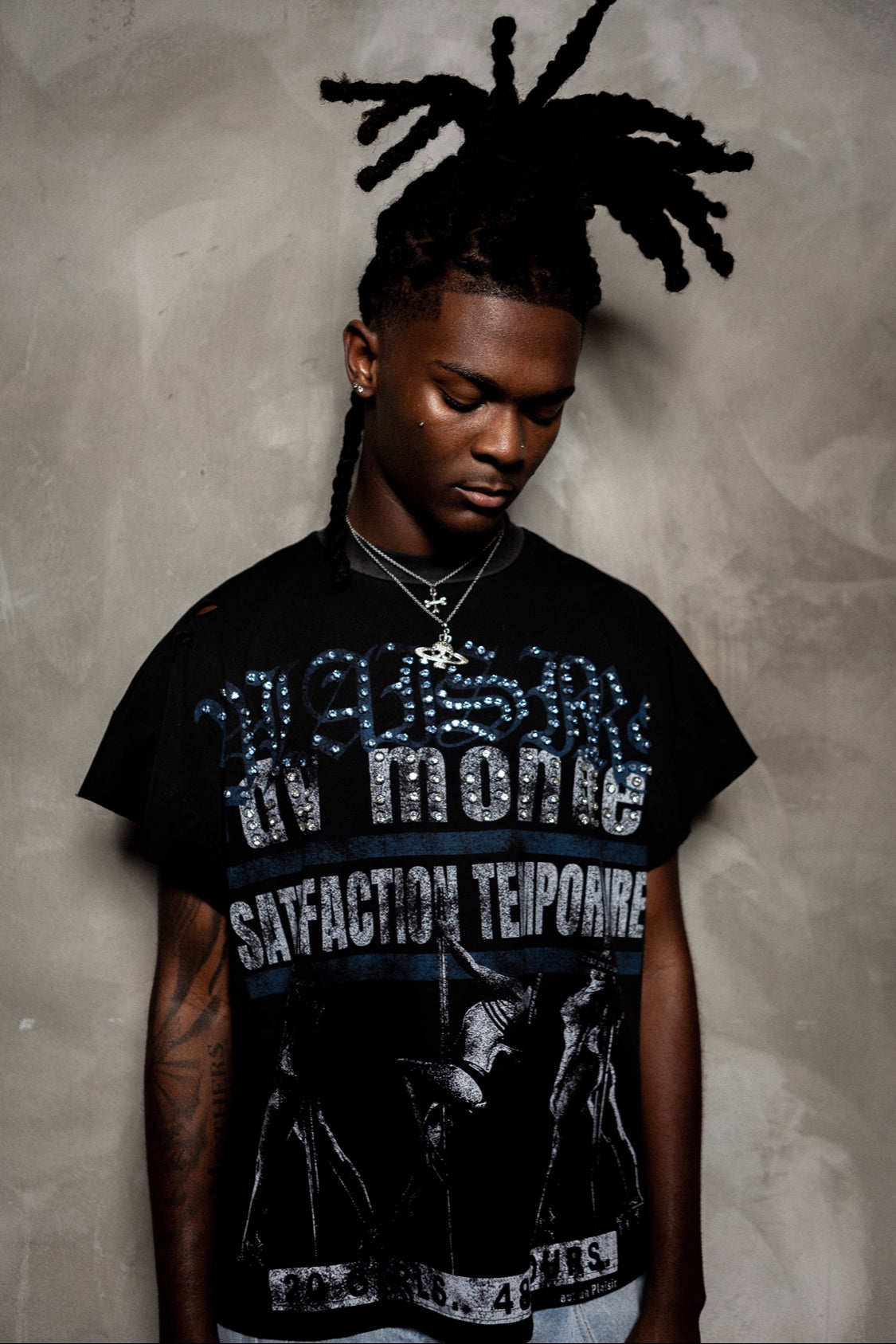 "Luxure" Cut off tee